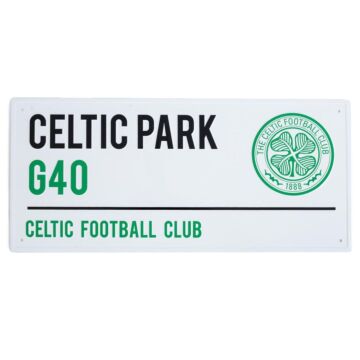 Celtic Fc White Street Sign