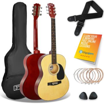 3rd Avenue Full Size Acoustic Guitar Pack