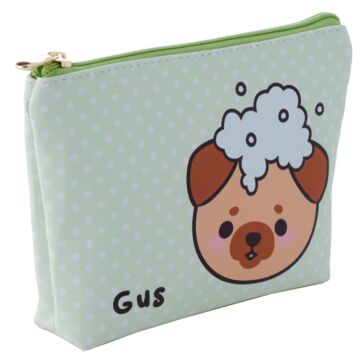 Adoramals Gus The Pug Small Pvc Toiletry Makeup Wash Bag