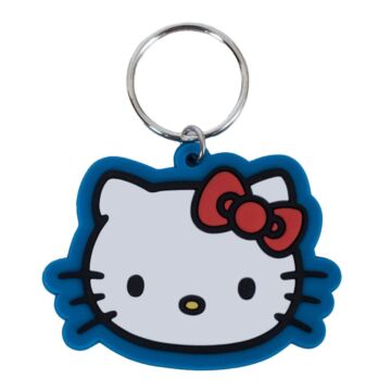 Hello Kitty Face Pvc Keyring