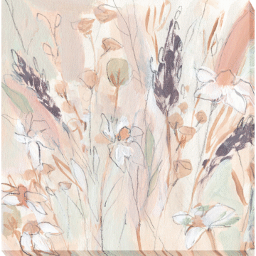 Lavender Flower Field Ii By Annie Warren