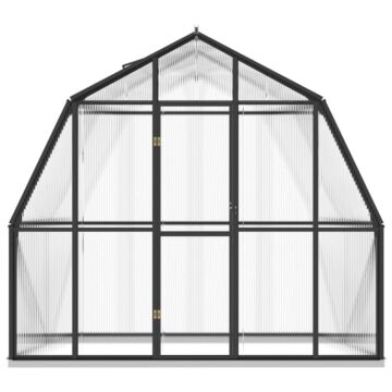 Vidaxl Greenhouse With Base Frame Anthracite 3.3 M² Aluminium