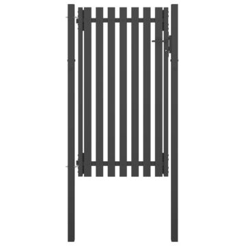 Vidaxl Garden Fence Gate Steel 1x2.25 M Anthracite