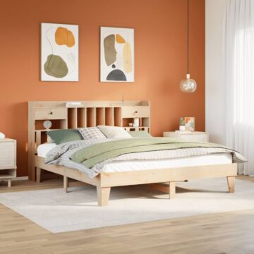 Vidaxl Bed Frame Without Mattress 200x200 Cm Solid Wood Pine