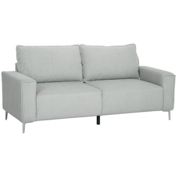 Homcom Three-seater Corduroy - Light Grey