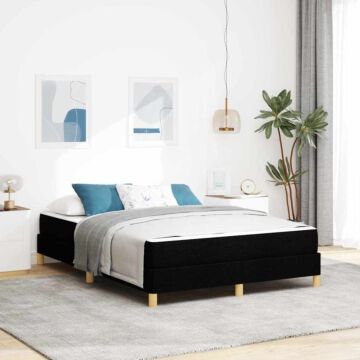 Vidaxl Box Spring Bed Black, Brown 160 X 200 Cm