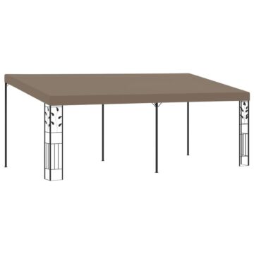 Vidaxl Wall-mounted Gazebo 6x3x2.5 M Taupe