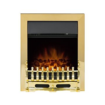 Adam Blenheim Electric Fire In Brass