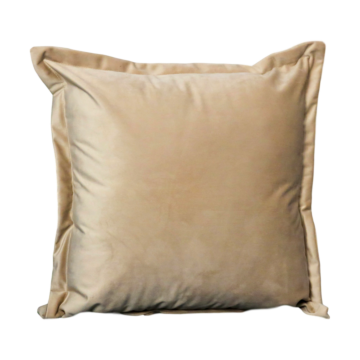 Beige Velvet Cushion Cover