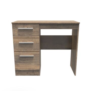 Contrast 3 Drawer Vanity In Vintage Oak