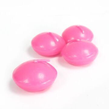 Small Floating Candle - Pink - Pack Of 10