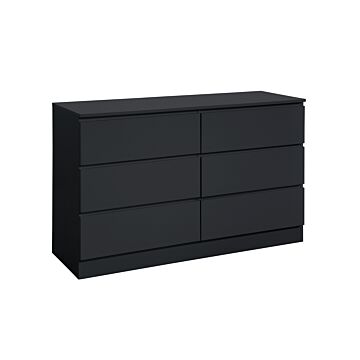 Oslo 6 Drawer Chest Black