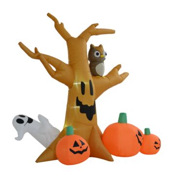 Homcom Next Day Delivery Inflatable Pumpkin Decoration Halloween Inflatable Tree
