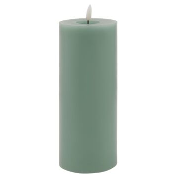 Luxe Collection Melt Effect 3.5x9 Sage Led Wax Candle