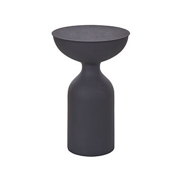 Side Table Black Iron Metal Accent End Table Decor Display Design Beliani