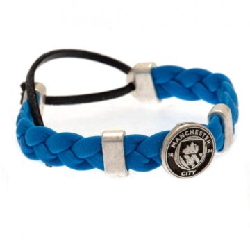 Manchester City Fc Pu Slider Bracelet