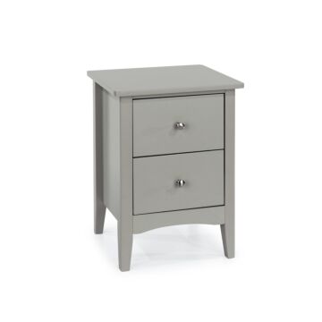 Como Grey 2 Drawer Bedside Cabinet