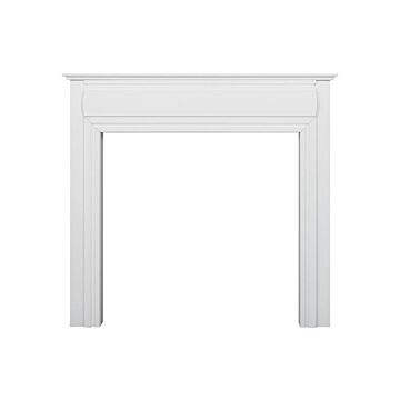 Adam Honley Mantelpiece In Pure White, 48 Inch