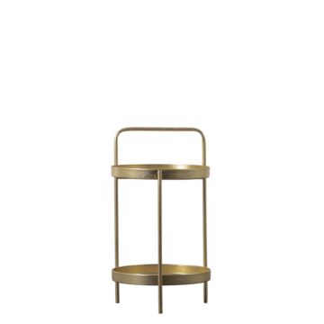 Sennen Side Table Gold 400x400x720mm