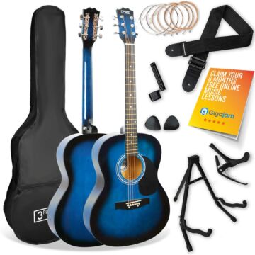 3rd Avenue Full Size Acoustic Guitar Premium Pack