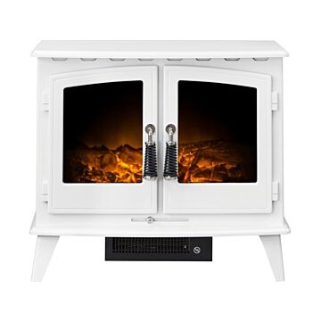 Adam Woodhouse Electric Stove In Pure White