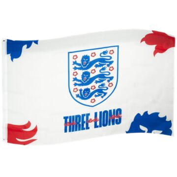 England Fa 3 Lions Flag