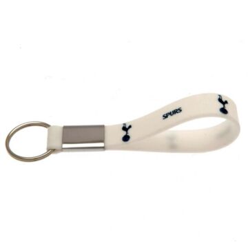 Tottenham Hotspur Fc White Silicone Keyring