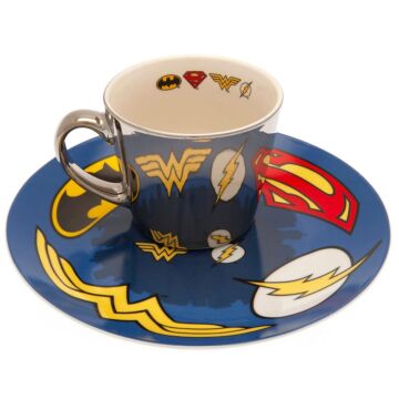 Dc Comics Mirror Mug & Plate Set