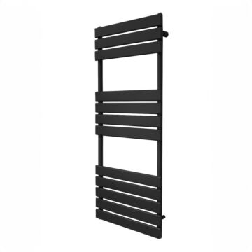 Flat Panel Towel Radiator – 1200mm X 450mm – Black