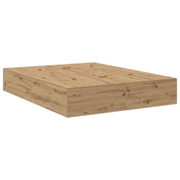 Vidaxl Storage Bed Frame Artisan Oak 150x200 Cm