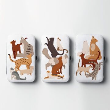 5 Piece Manicure Set - Feline Fine Cats
