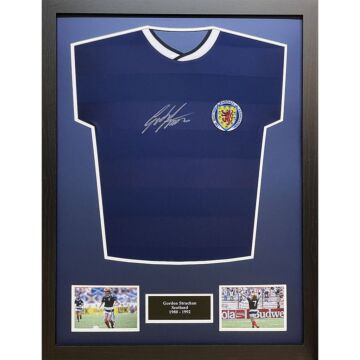 Scottish Fa 1986 Strachan Signed Shirt (framed)