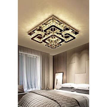 Modern Fancy Crystal Led Flush Mount Ceiling Light