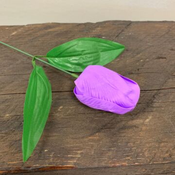 Craft Soap Flower - Med Tulip - Lavender - Pack Of 10