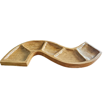 Snake Shaped Teak Bowl