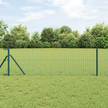 Vidaxl Fence Posts 52 Pcs Green Ø32 Mm 120 Cm Galvanised Steel