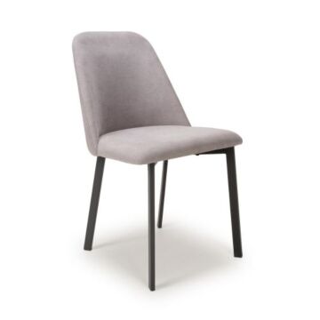 Linden Linen Effect Light Grey Dining Chair