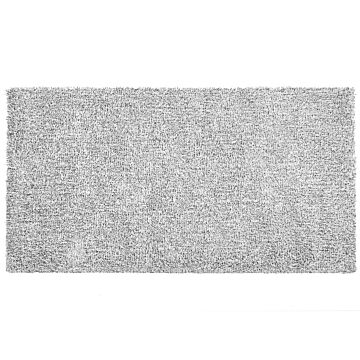 Shaggy Area Rug Grey Melange 80 X 150 Cm Modern High-pile Machine-tufted Rectangular Carpet Beliani