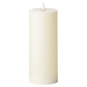 Luxe Collection Natural Glow 3.5" X 9" Led Ivory Candle