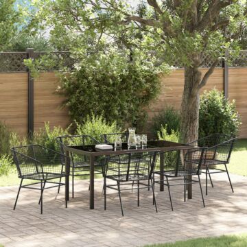 Vidaxl Set Of 4 Black Pe Rattan Medium Uv-resistant Materials
