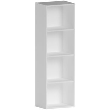 Vida Designs Oxford 4 Tier Cube Bookcase, White