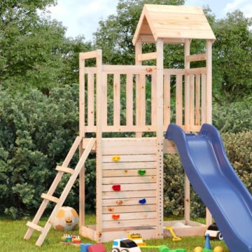 Vidaxl Outdoor Playset 52.5x110.5x214 Cm Solid Wood Pine