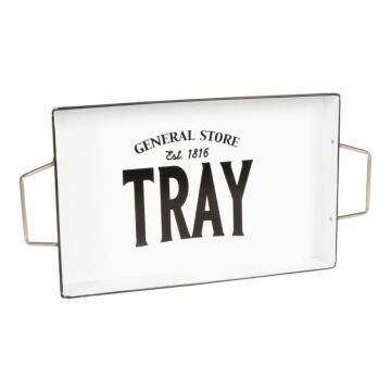 General Store Metal Serving Tray 51 X 27cm