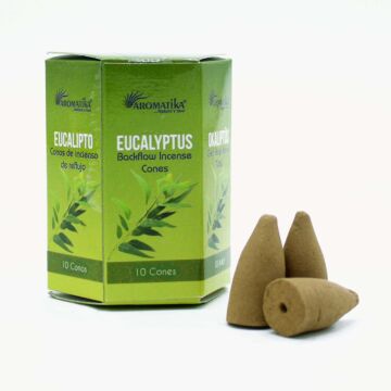 Pack Of 10 Masala Backflow Incense - Eucalyptus