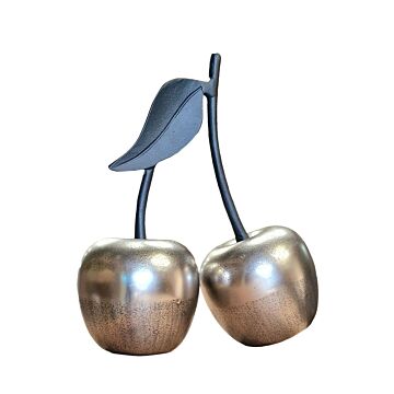 Silver Aluminium Cherry Ornament 31cm