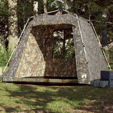 Vidaxl Fishing Tent 4-person Camouflage Quick Release