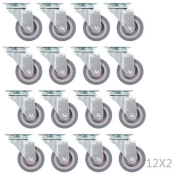 Vidaxl 192 Pcs Swivel Casters 50 Mm