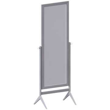 Vida Designs Nishano Rectangle Cheval Mirror, Grey