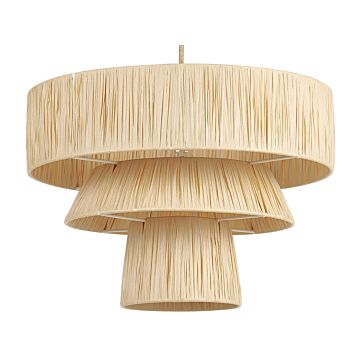 Pendant Lamp Natural Paper Textured Shade Japandi Natural Style Jute Cord Beliani