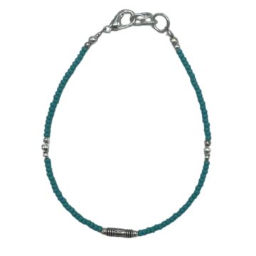 Nepalese Extra Fine Gem Bracelet - Turquoise & Teardrop